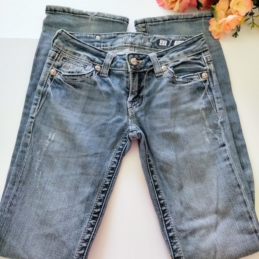 Miss Me Boot Cut Blingy Jeans Sz 27